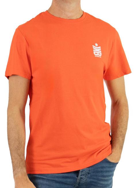 BIKKEMBERGS ICON SURF Cotton T-Shirt orangecom - T-shirt