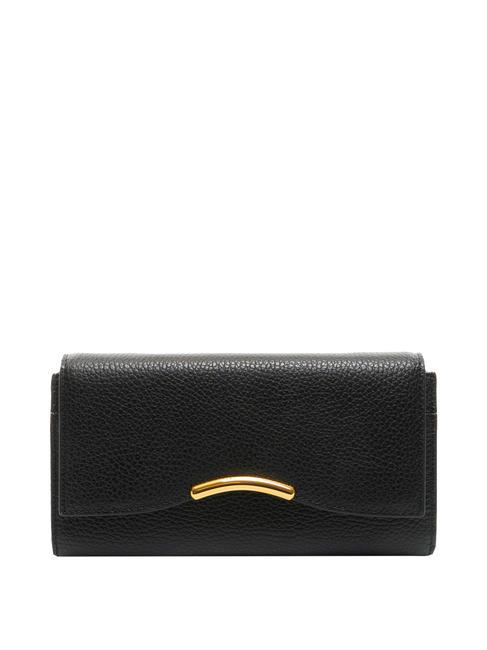 COCCINELLE DINA  Clutch / Wallet with shoulder strap Black - Women’s Bags