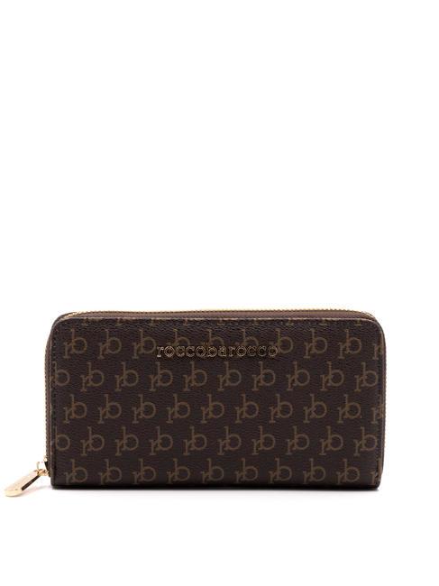 ROCCOBAROCCO MONOGRAM Zip around wallet brown - Women’s Wallets