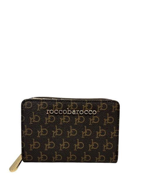 ROCCOBAROCCO MONOGRAM  Zip wallet brown - Women’s Wallets