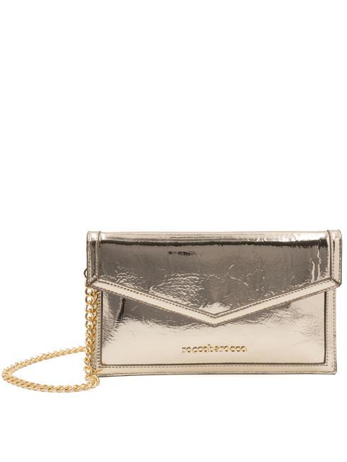 ROCCOBAROCCO MAIL LEOPARD  Hand clutch bag, with shoulder strap gold - Women’s Bags