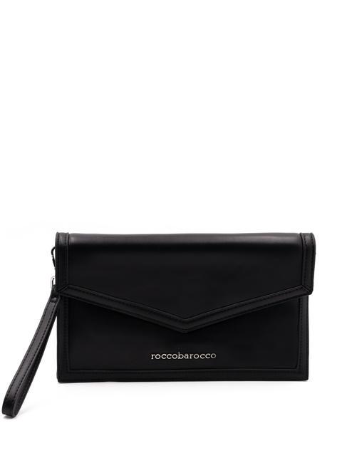 ROCCOBAROCCO MAIL LEOPARD  Hand clutch bag, with shoulder strap black - Women’s Bags