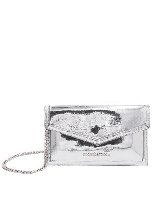 ROCCOBAROCCO MAIL LEOPARD  Hand clutch bag, with shoulder strap silver - Women’s Bags
