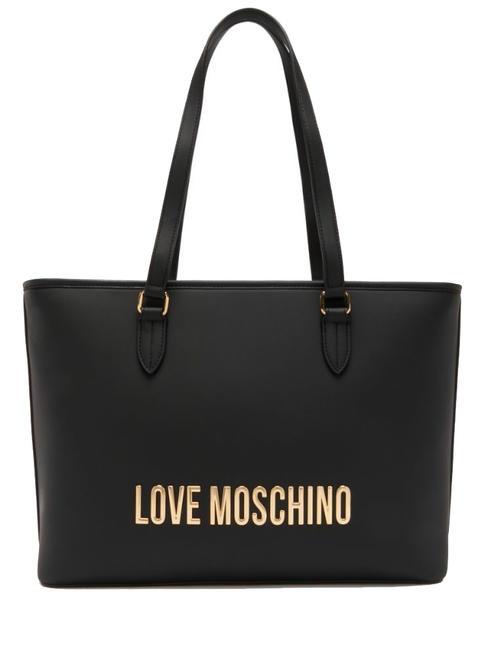 LOVE MOSCHINO LOGO LETTERING Shoulder shopper Black - Women’s Bags