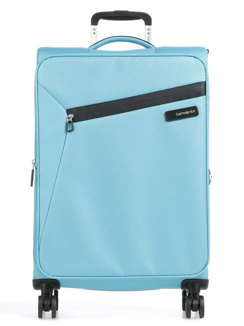 SAMSONITE LITEBEAM Large expandable trolley ocean blue - Semi-rigid Trolley Cases