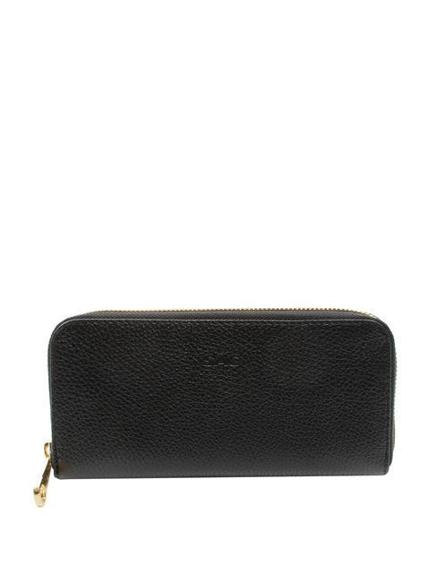 LESAC FIORDALISO  Zip around leather wallet black - Women’s Wallets