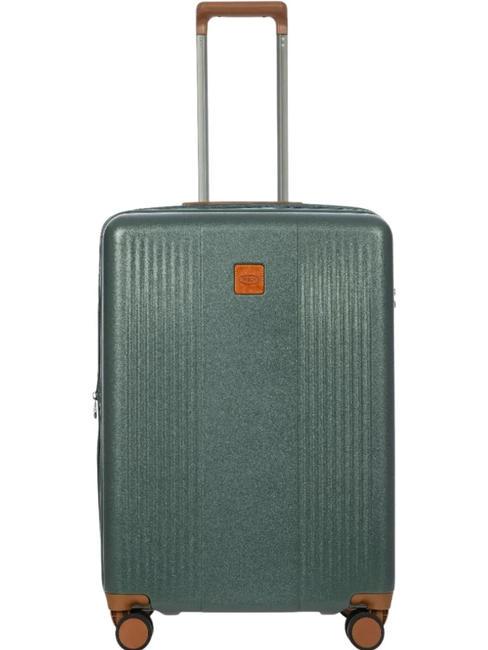 BRIC’S FERRARA Large, expandable trolley green - Rigid Trolley Cases