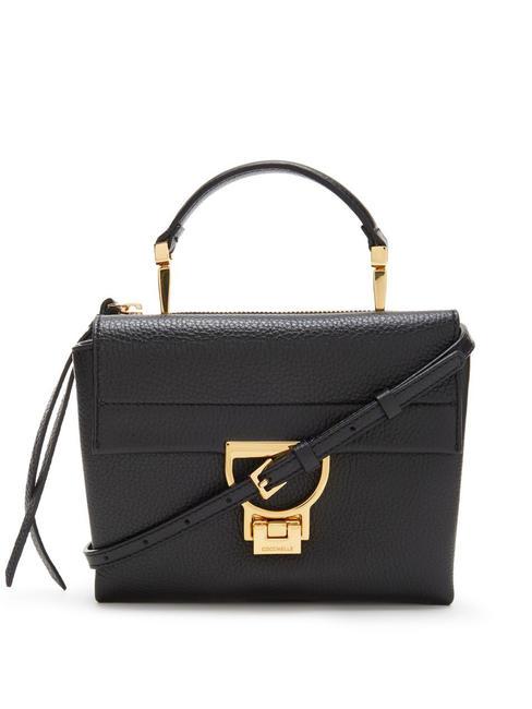 COCCINELLE ARLETTIS Textured leather minibag Black - Women’s Bags