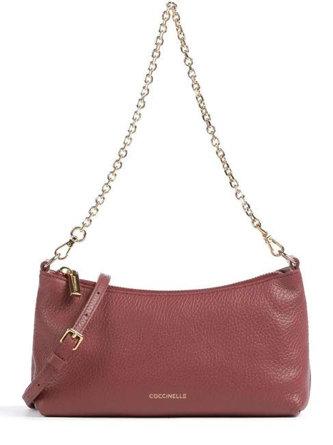 COCCINELLE AURA Mini shoulder bag, with shoulder strap brandy - Women’s Bags