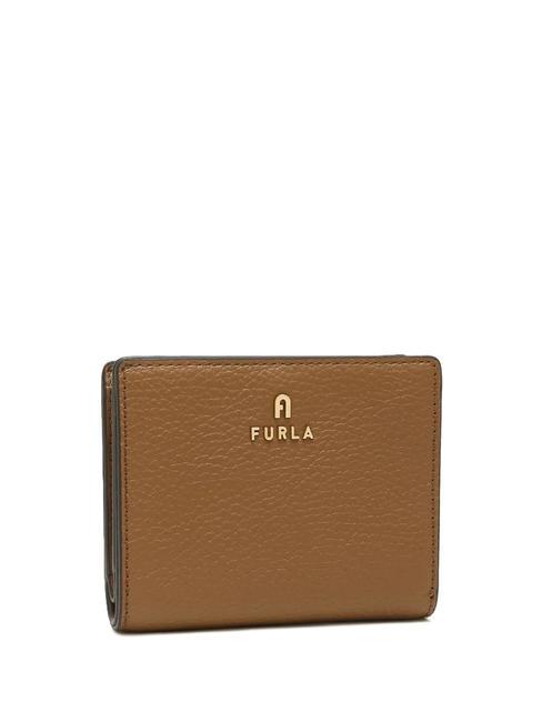 FURLA CAMELIA Compact calf leather wallet brandy - Women’s Wallets