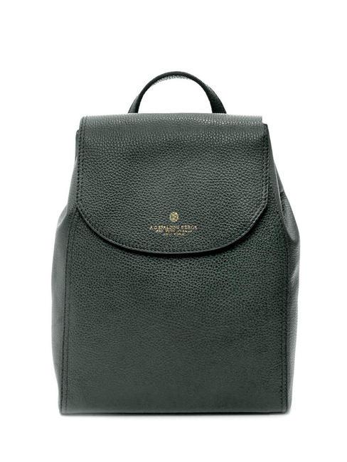 SPALDING TIFFANY Leather backpack dark green - Women’s Bags