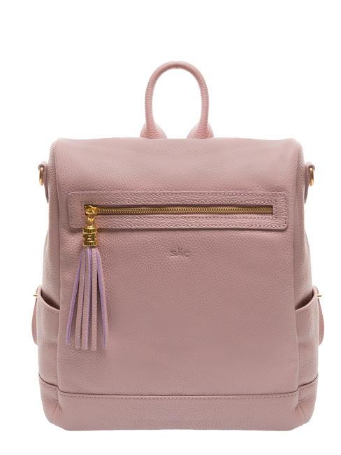 LESAC LILLA  Leather backpack millennial pink - Women’s Bags