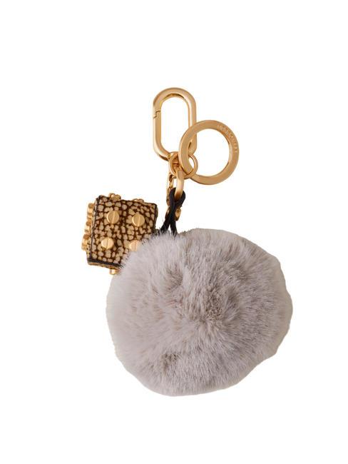BORBONESE KEYRING Dado Key ring with charm cloud/op natural - Key holders