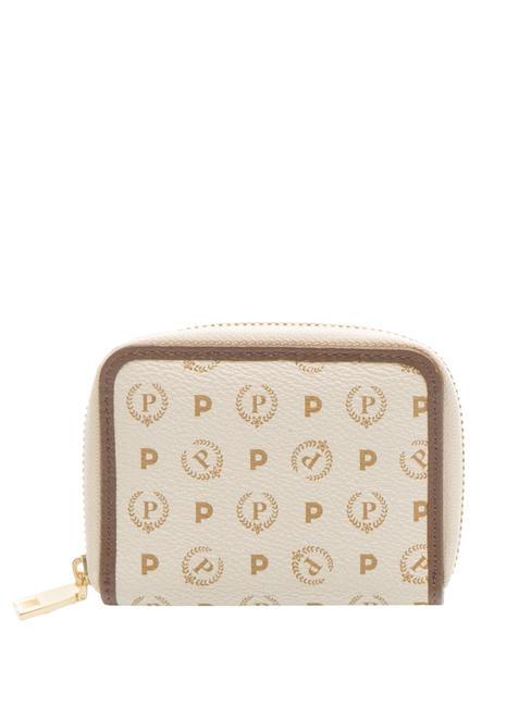 POLLINI HERITAGE Small zip around wallet ivory / brown - Women’s Wallets