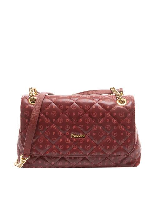POLLINI HERITAGE MATELASSE Shoulder bag burgundy - Women’s Bags