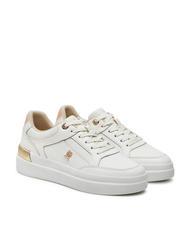 TOMMY HILFIGER LUX HARDWARE COURT  Leather sneakers - Women&rsquo;s shoes