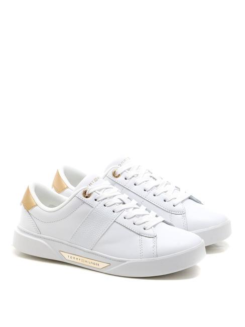 TOMMY HILFIGER CHIC PANEL COURT  Leather sneakers white - Women’s shoes