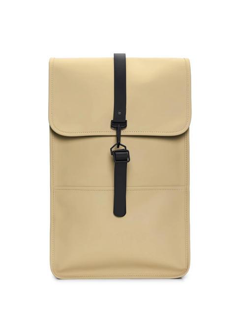 RAINS BACKPACK Waterproof backpack sand - Backpacks
