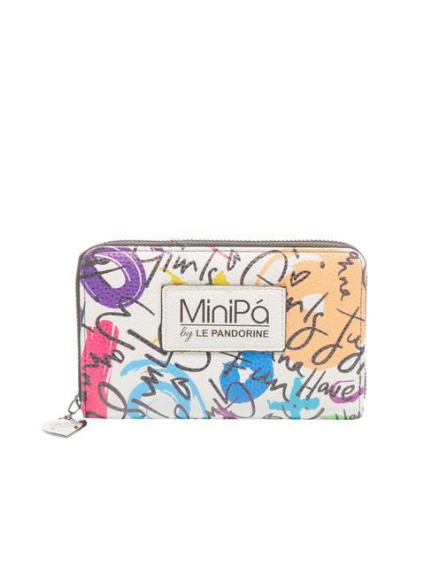 MINIPA' TEDDY COLLECTION Zip around wallet White - Kids bags and accessories