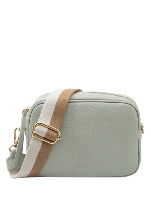 LESAC LUCIA Dollar leather double shoulder bag artic teal - Women’s Bags