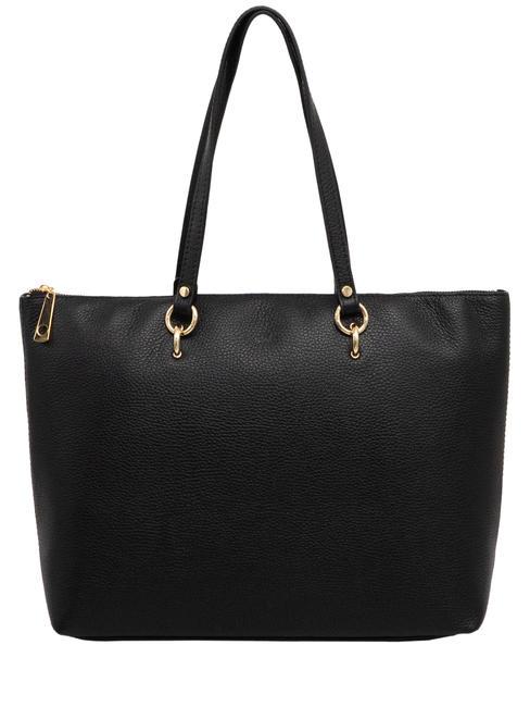 LESAC VIOLA  Leather shopping bag black - Women’s Bags