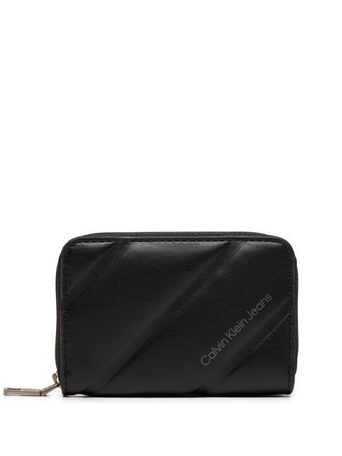 CALVIN KLEIN LINE QUILT Small zip around wallet pvh black - Women’s Wallets