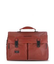 PIQUADRO CAMPIONARIO - HARPER 15.6" laptop briefcase, in leather - Work Briefcases