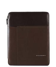 PIQUADRO clipboard CARY line, in leather MORO - Tablet holder& Organizer - 1