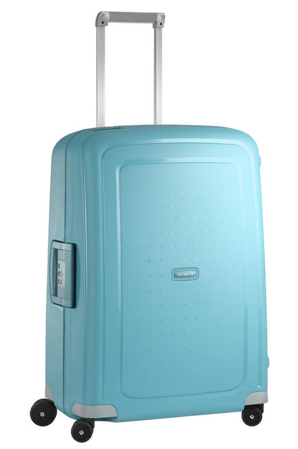 SAMSONITE Trolley S'CURE Line, medium size AQUA BLUE - Rigid Trolley Cases