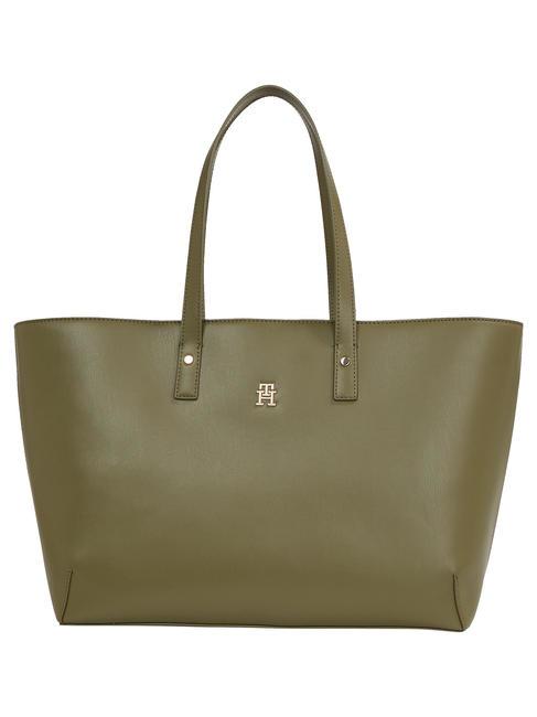 TOMMY HILFIGER CHIC  Shoulder shopping bag utility olives - Women’s Bags