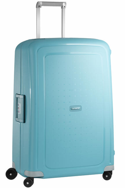 SAMSONITE trolley S CURE, large size AQUA BLUE - Rigid Trolley Cases