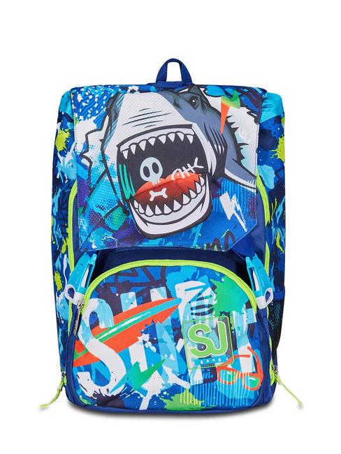 SJGANG SHARKSTORY Double backpack BLUE PRINT - Kids bags and accessories