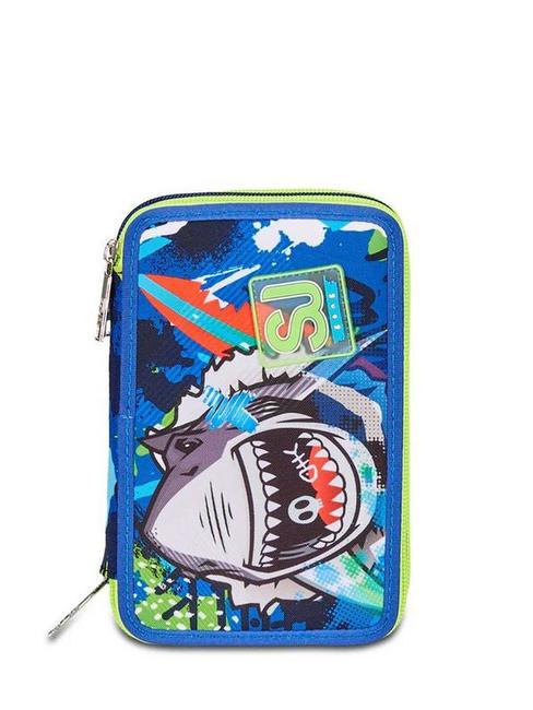 SJGANG SHARKSTORY Pencil case with complete school kit BLUE PRINT - Cases and Accessories