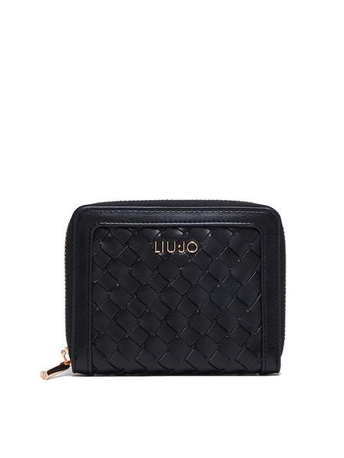 LIUJO MANHATTAN Medium zip around wallet BLACK - Women’s Wallets