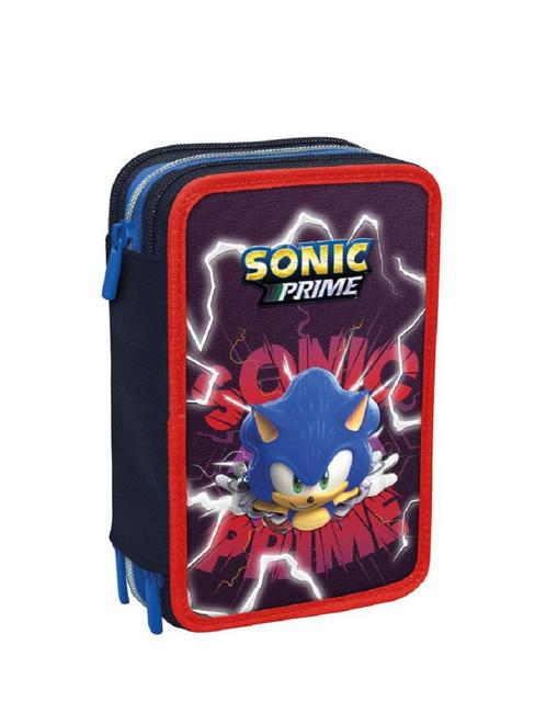 SONIC PRIME SONIC PRIME 3 zip pencil case for school dark sapphire - Cases and Accessories