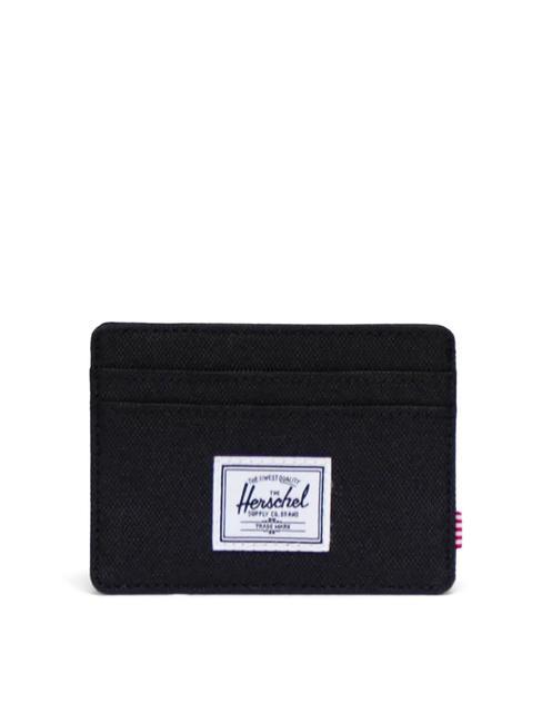 HERSCHEL CHARLIE  Flat card holder BLACK - Women’s Wallets