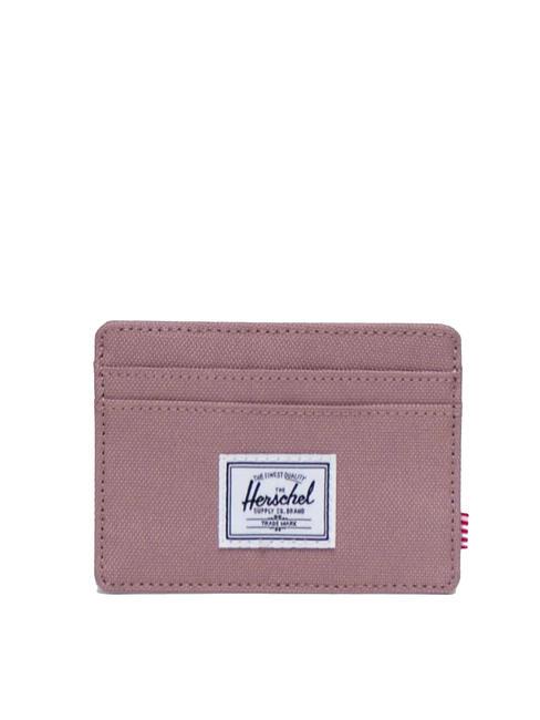 HERSCHEL CHARLIE  Flat card holder ASH ROSE - Women’s Wallets