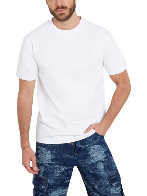 GUESS SS CN Cotton T-shirt purwhite - T-shirt