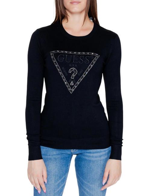 GUESS RYLIE TRIANGLE Sweater with logo jetbla - Women's Sweaters