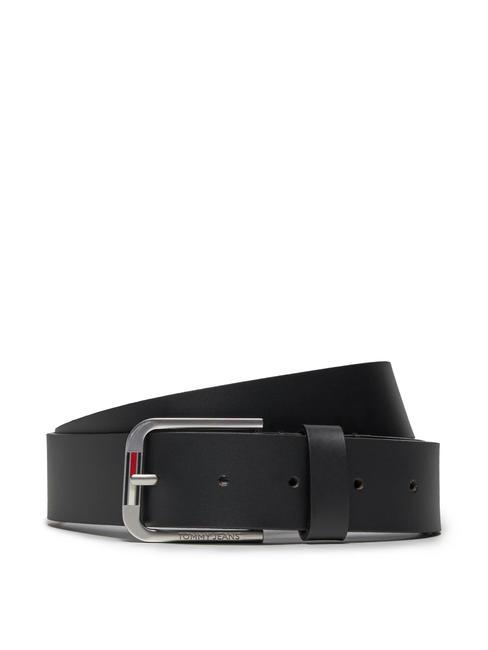 TOMMY HILFIGER TOMMY JEANS AUSTIN Leather belt black - Belts