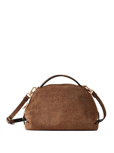 BORBONESE CAMOSCIO Leather shoulder bag op / natu - Women’s Bags