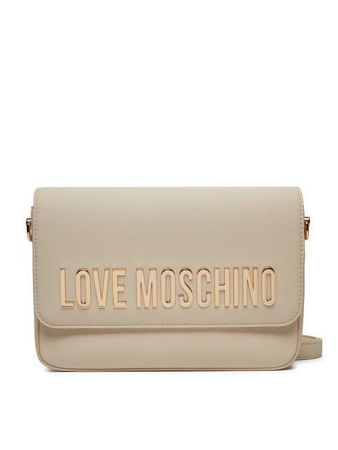 LOVE MOSCHINO LETTERING shoulder bag ivory - Women’s Bags