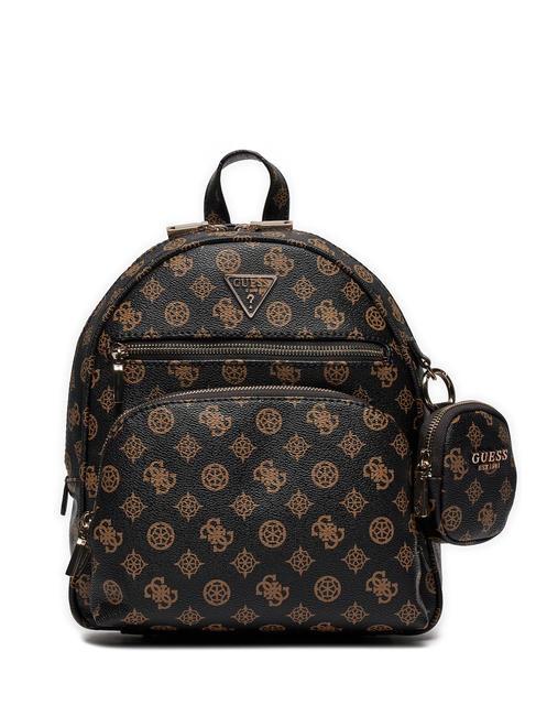 GUESS POWER PLAY Backpack vikky large roo tote bag mochalog - Women’s Bags