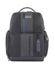 PIQUADRO backpack URBAN FAST-CHECK, PC holder 15,6 ", in leather - Laptop backpacks