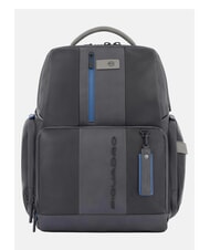 PIQUADRO backpack URBAN FAST-CHECK, PC holder 15,6 ", in leather - Laptop backpacks