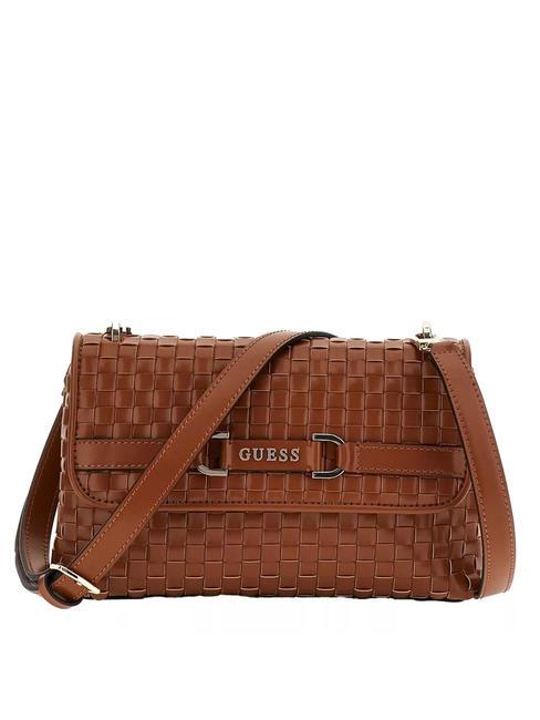 GUESS MAJKA Shoulder bag COGNAC - Women’s Bags