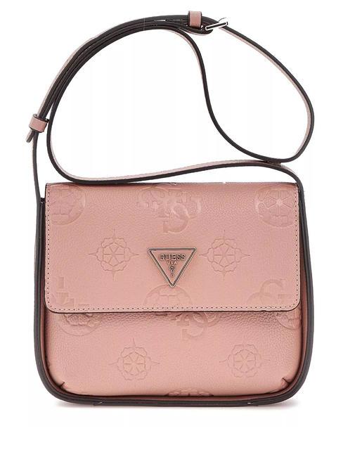 GUESS KEANDRA Mini shoulder bag rosewood logo - Women’s Bags