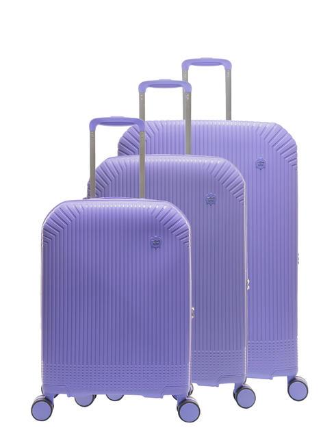 LESAC LIGHT POP 1 Trolley set: cabin+medium and large expandable light purple - Trolley Set