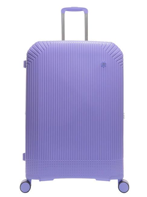 LESAC LIGHT POP 1 Large expandable trolley light purple - Rigid Trolley Cases