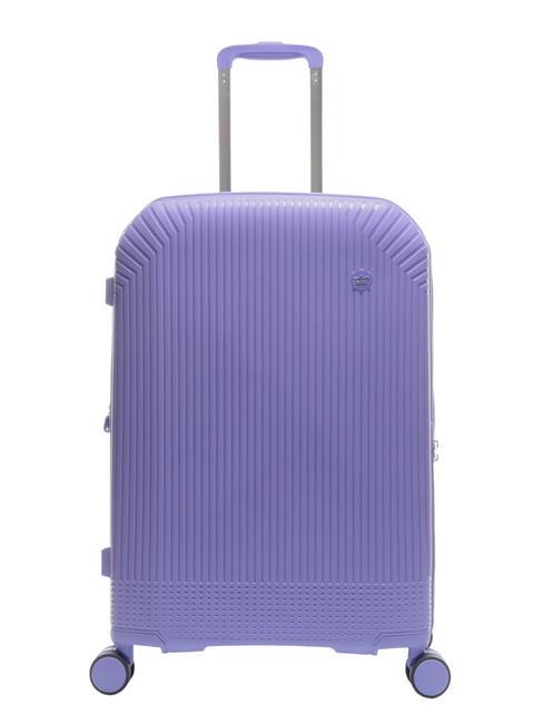 LESAC LIGHT POP 1 Medium expandable trolley light purple - Rigid Trolley Cases